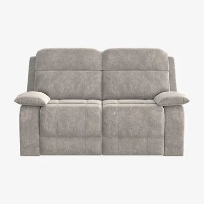 Furniture Village Moreno 2 Seater Fabric Power Recliner Sofa with Power Headrests - Grey