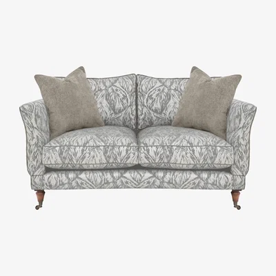 Furniture Village Boutique Chatterley 2 Seater Sofa with Knole Arms - Canopy Ivory with Walnut Castor