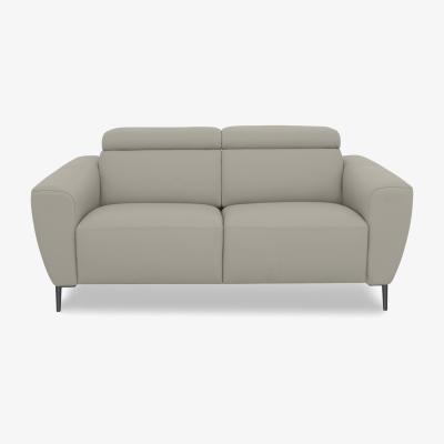 Furniture Village Nicoletti Italia - Milano 2 Seater Leather Sofa - Torello Tortora
