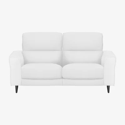 Furniture Village Axel 2 Seater NC Leather Power Recliner Sofa - NC Star White