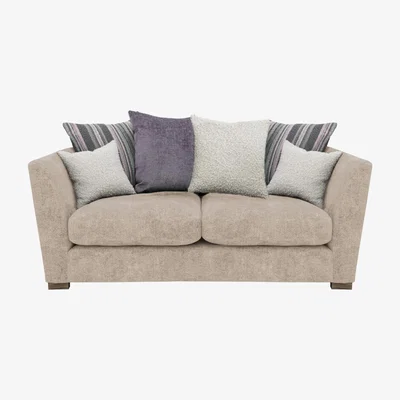 Furniture Village Nautical 2 Seater Scatter Back Sofa - Cream