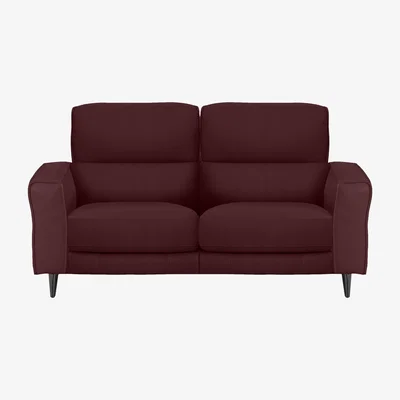 Furniture Village Axel 2 Seater BV Leather Power Recliner Sofa - BV Deep Red