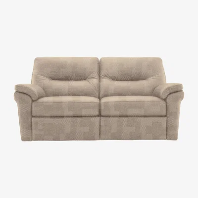 Furniture Village G Plan - Seattle 2.5 Seater Fabric Manual Recliner Sofa - Beige