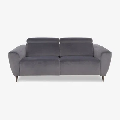 Furniture Village Nicoletti Italia - Milano 2.5 Seater Fabric Power Recliner Sofa - Selma Topo