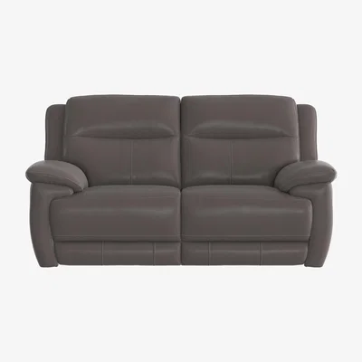 Furniture Village Touch 2 Seater Heavy Duty Fabric Power Recliner Sofa with USB Ports - Only One Left! - Grey