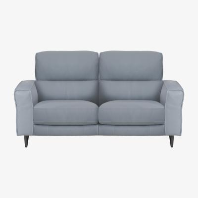 Furniture Village Axel 2 Seater NC Leather Power Recliner Sofa - Pearl Blue