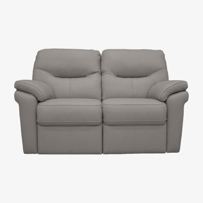 Furniture Village G Plan - Seattle 2 Seater Leather Power Recliner Sofa - Cambridge Grey