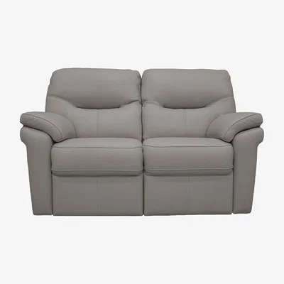 Furniture Village G Plan - Seattle 2 Seater Leather Power Recliner Sofa - Cambridge Grey