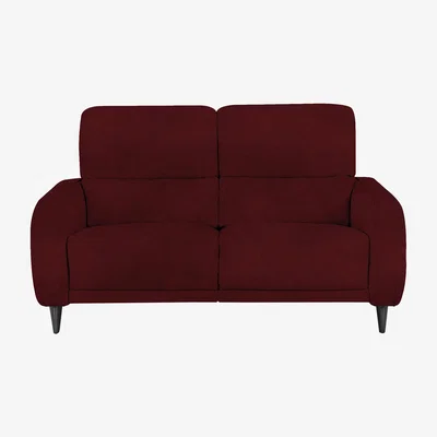 Furniture Village Domicil - Logan 2.5 Seater Fabric Power Recliner Sofa - Burgundy