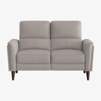 Furniture Village Compact Collection Klein 2 Seater Fabric Power Recliner Sofa with Telescopic Headrests - Dove