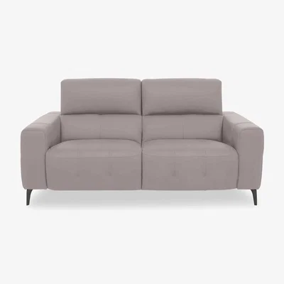 Furniture Village New York 2 Seater HW Leather Sofa - Feather