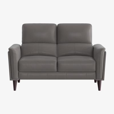 Furniture Village Compact Collection Klein 2 Seater HW Leather Sofa - Elephant