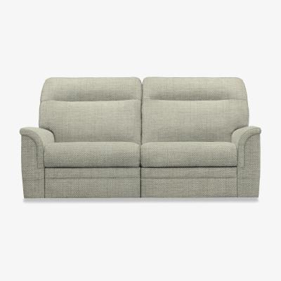 Furniture Village Parker Knoll - Hudson 23 Large 2 Seater Fabric Power Recliner Sofa with Headrests and Power Lumbar - Dobby Seaspray