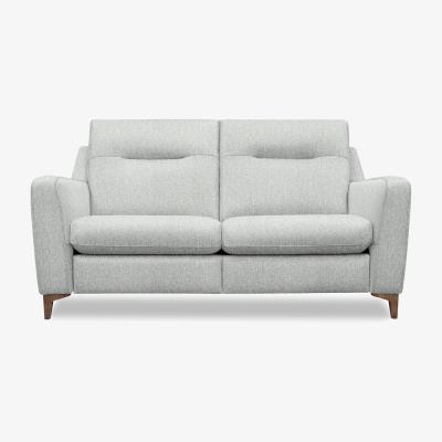 Furniture Village G Plan - Arlo 2 Seater Fabric Power Recliner Sofa - Swift Cygnet with Walnut Feet