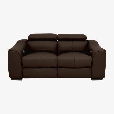 Furniture Village Elixir 2 Seater Leather Power Recliner Sofa - Brown- World of Leather