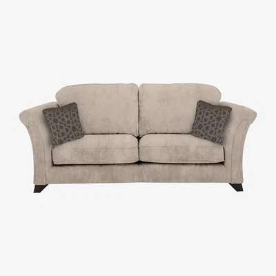 Furniture Village Holly 2 Seater Fabric Classic Back Sofa Without Studs