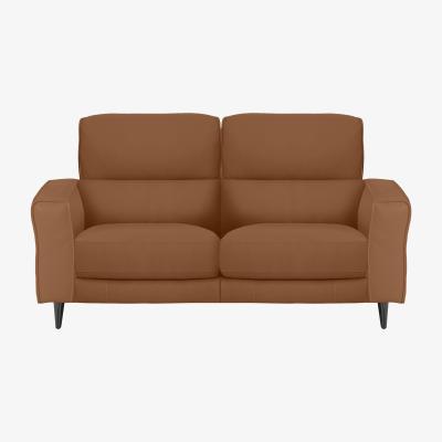 Furniture Village Axel 2 Seater NC Leather Power Recliner Sofa - Pecan Brown