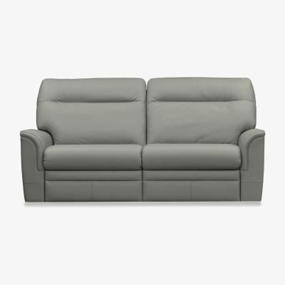Furniture Village Parker Knoll - Hudson 23 Large 2 Seater Leather Power Recliner Sofa with Headrests and Power Lumbar - Como Slate