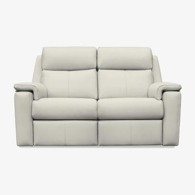 Furniture Village G Plan - Thornbury 2 Seater Leather Sofa - No Recliner - Light Grey