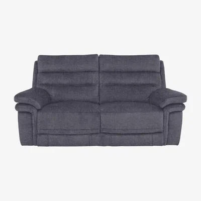 Furniture Village Berlin 2 Seater Fabric Sofa - Halifax Gunmetal
