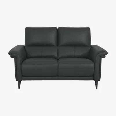 Furniture Village Domicil - Huxley 2 Seater Leather Sofa - NN Shale Grey