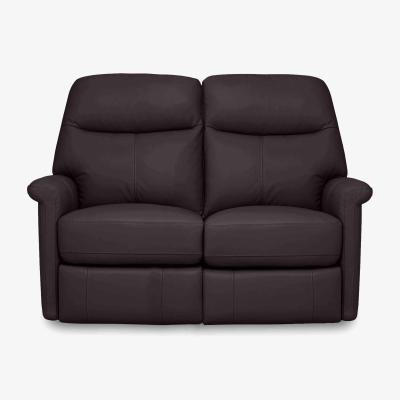Furniture Village Compact Collection Lille 2 Seater Power Recliner NC Leather Sofa - Walnut