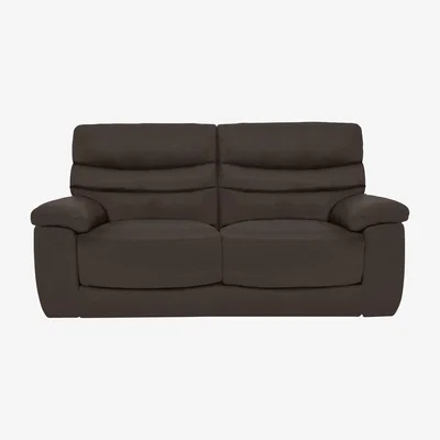 Furniture Village Comfort Story - Nimbus 2 Seater Leather Sofa - Walnut
