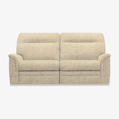Furniture Village Parker Knoll - Hudson 23 Large 2 Seater Fabric Power Recliner Sofa - Equinox Sand