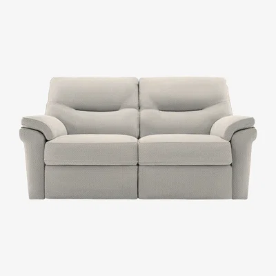 Furniture Village G Plan - Seattle 2 Seater Fabric Manual Recliner Sofa - Nebular Pebble