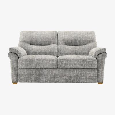 Furniture Village G Plan - Seattle 2 Seater Fabric Sofa with Wooden Feet - Shore Slate