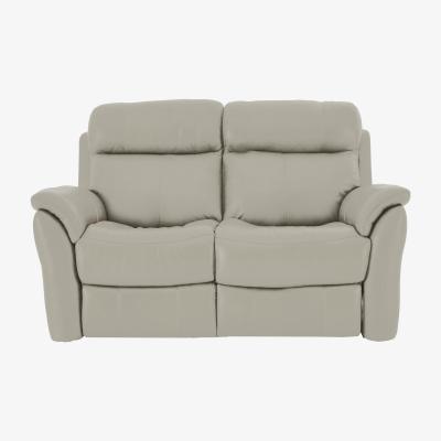 Furniture Village Relax Station Revive 2 Seater Leather Sofa - Grey- World of Leather