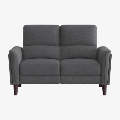 Furniture Village Compact Collection Klein 2 Seater Fabric Power Recliner Sofa with Telescopic Headrests - R39 Charcoal