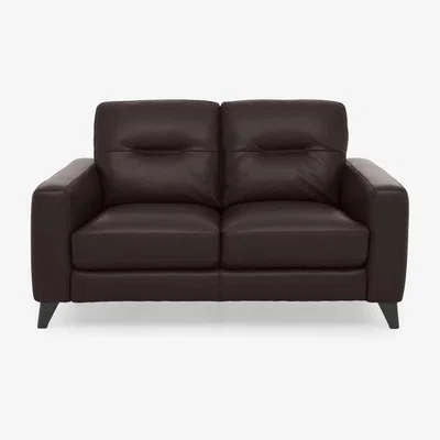 Furniture Village Jules 2 Seater BV Leather Power Recliner Sofa - Dark Chocolate