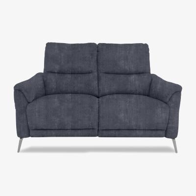 Furniture Village Daytona 2 Seater Fabric Power Recliner Sofa with Bluetooth Speaker - Heritage Granite