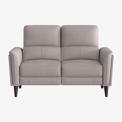 Furniture Village Compact Collection Klein 2 Seater Fabric Power Recliner Sofa with Telescopic Headrests - Feather