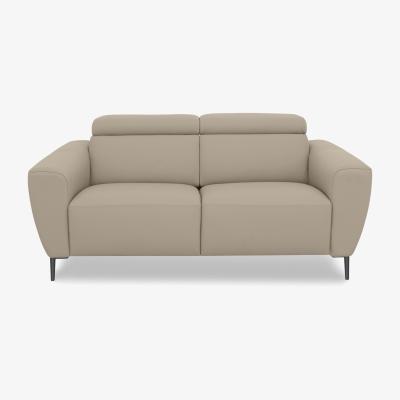 Furniture Village Nicoletti Italia - Milano 2 Seater Leather Power Recliner Sofa - Torello Fango