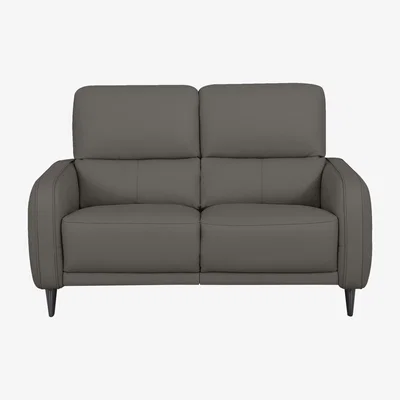Furniture Village Domicil - Logan 2 Seater Leather Power Recliner Sofa - NP Elephant Grey