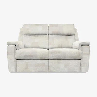 Furniture Village G Plan - Thornbury 2 Seater Fabric Sofa - Checkers Putty