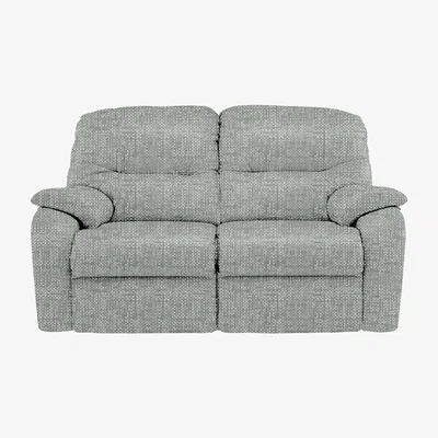 Furniture Village G Plan - Mistral 2 Seater Fabric Recliner Sofa - Grey