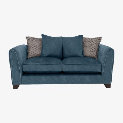 Furniture Village Ariana 2 Seater Fabric Pillow Back Sofa - Dapple Ocean