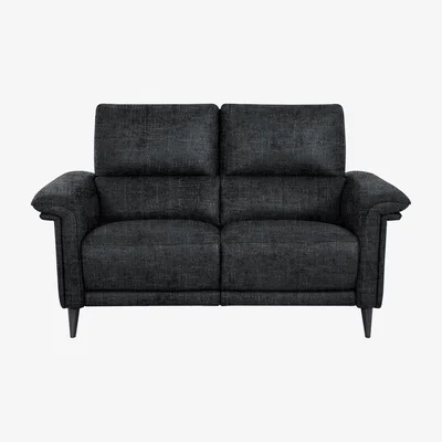 Furniture Village Domicil - Huxley 2 Seater Fabric Power Recliner Sofa with Telescopic Headrests - R460 Charcoal