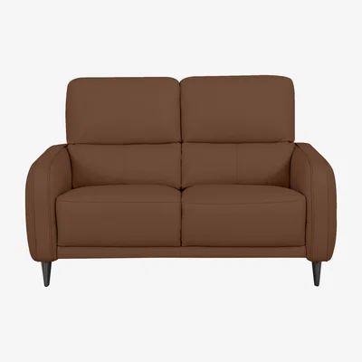 Furniture Village Domicil - Logan 2 Seater Leather Sofa - NN Caramel
