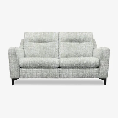Furniture Village G Plan - Arlo 2 Seater Fabric Sofa - No Recliner - Shore Oatmeal with Ebony Feet