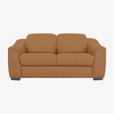Furniture Village Xavier 2 Seater Leather Power Recliner Sofa with Power Headrests - Yellow- World of Leather