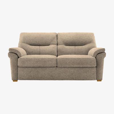 Furniture Village G Plan - Seattle 2.5 Seater Fabric Sofa with Wooden Feet - Dapple Sparrow