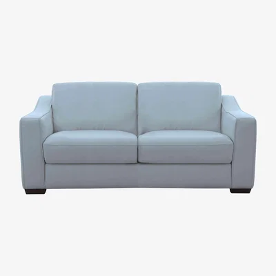 Furniture Village Optimus 2 Seater NC Leather Sofa - Pearl Blue