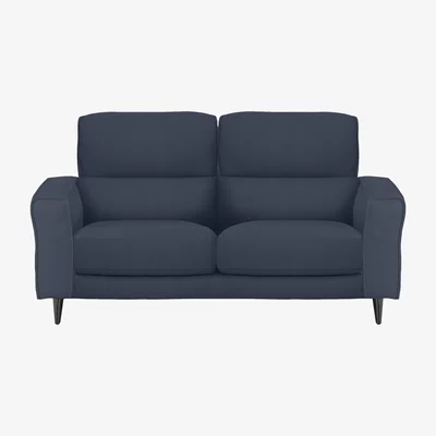 Furniture Village Axel 2 Seater BV Leather Sofa - BV Ocean Blue