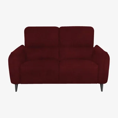 Furniture Village Domicil - Maddox 2 Seater Fabric Power Recliner Sofa - Burgundy