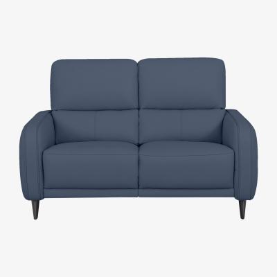Furniture Village Domicil - Logan 2 Seater Leather Power Recliner Sofa - NN Ocean Blue