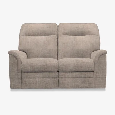 Furniture Village Parker Knoll - Hudson 23 Fabric 2 Seater Power Recliner Sofa - Mocha